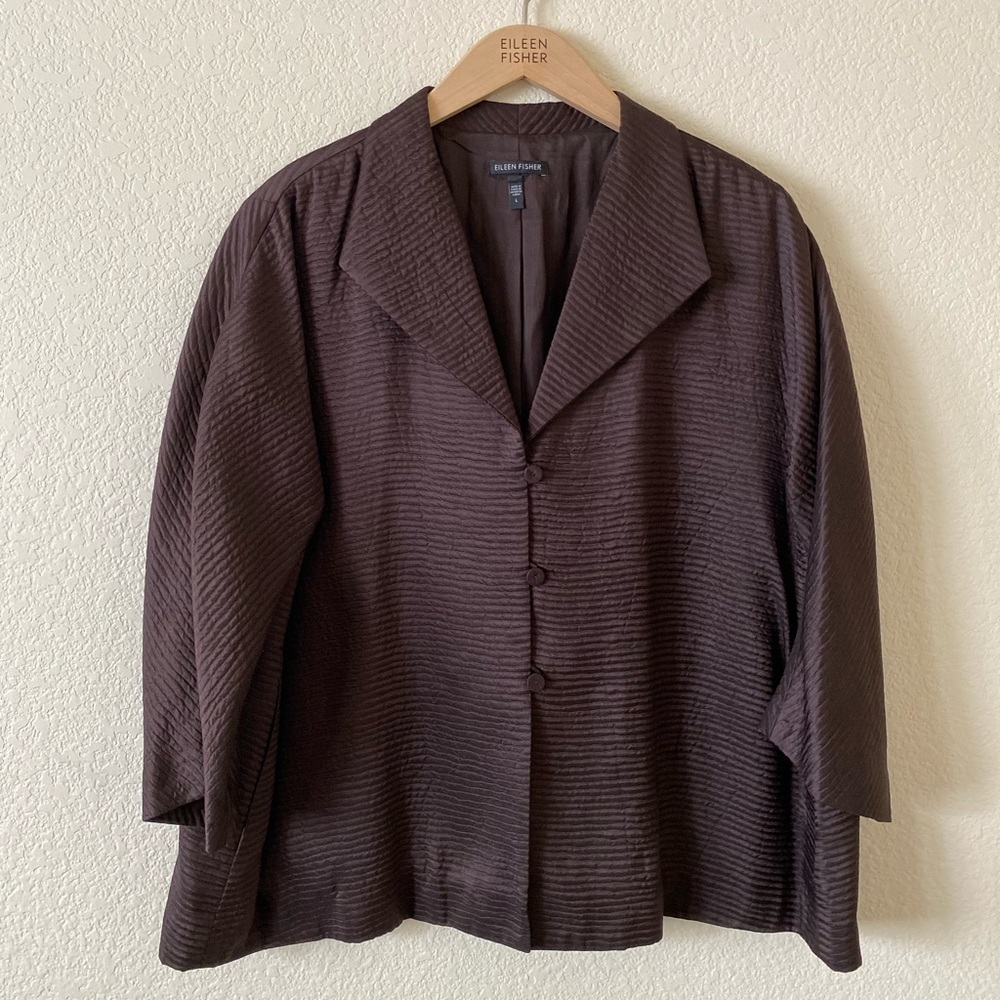 Eileen Fisher Silk blend jacket